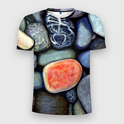 Мужская спорт-футболка Цветные камушки