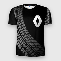 Мужская спорт-футболка Renault tire tracks
