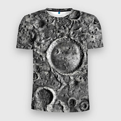 Мужская спорт-футболка Поверхность луны