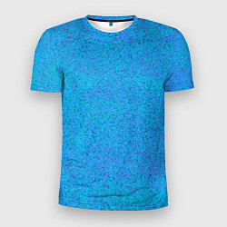 Футболка спортивная мужская Текстура лазурный синий, цвет: 3D-принт