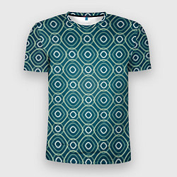 Мужская спорт-футболка Светло-зелёная текстура