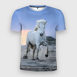 Мужская спорт-футболка Белый конь