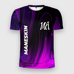 Мужская спорт-футболка Maneskin violet plasma