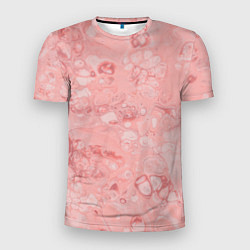 Футболка спортивная мужская Розовые волны, цвет: 3D-принт