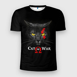 Футболка спортивная мужская Cat of war collab, цвет: 3D-принт