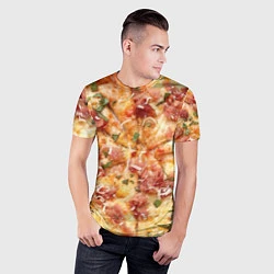 Футболка спортивная мужская Вкусная пицца, цвет: 3D-принт — фото 2