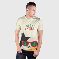 Футболка спортивная мужская Meowy catwas, цвет: 3D-принт — фото 2