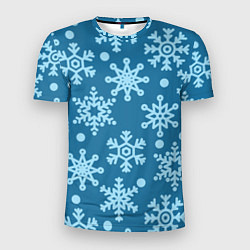 Мужская спорт-футболка Blue snow