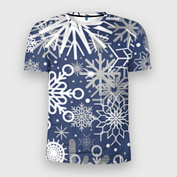 Мужская спорт-футболка Волшебный снегопад