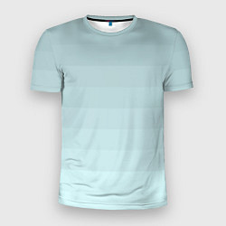 Мужская спорт-футболка Голубые горизонтальные полосы, градиент