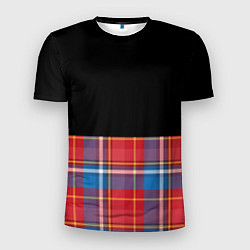 Мужская спорт-футболка Классическая шотландка