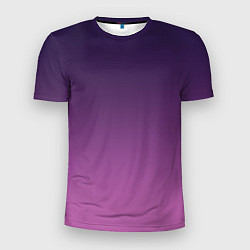 Мужская спорт-футболка Пурпурный-лиловый градиент