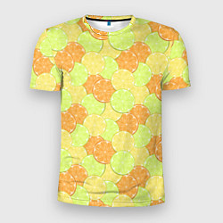 Мужская спорт-футболка Апельсин, лайм и лимон