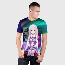 Футболка спортивная мужская Re: Zero - Emilia, цвет: 3D-принт — фото 2
