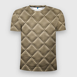 Мужская спорт-футболка Стёганая кожа - fashion texture