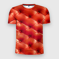Футболка спортивная мужская Quilted furniture leather, цвет: 3D-принт