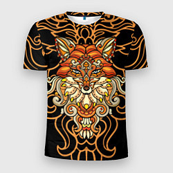 Футболка спортивная мужская Золотая лиса, цвет: 3D-принт