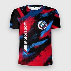 Мужская спорт-футболка BMW - буйство красок