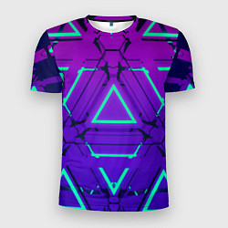 Мужская спорт-футболка Cyber armor - neon