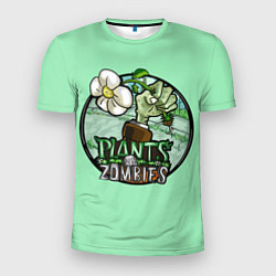 Футболка спортивная мужская Зомби вырывает цветок, цвет: 3D-принт