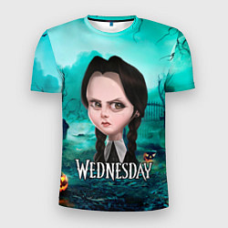 Мужская спорт-футболка Семейка Аддамс фан-арт