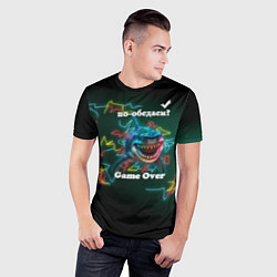 Футболка спортивная мужская Акула Пообедаем, цвет: 3D-принт — фото 2
