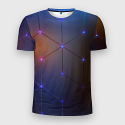 Мужская спорт-футболка Космические треугольники