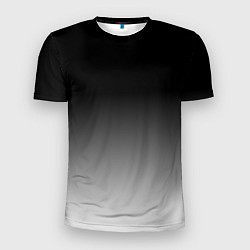 Мужская спорт-футболка От черного к белому