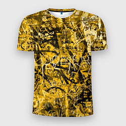 Футболка спортивная мужская Желтый хаос, цвет: 3D-принт
