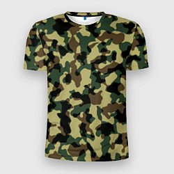Мужская спорт-футболка Военный камуфляж