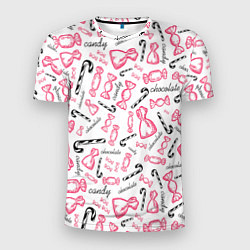 Мужская спорт-футболка Сладкая жизнь в розовом цвете