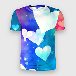 Мужская спорт-футболка Dreamy Hearts Multicolor