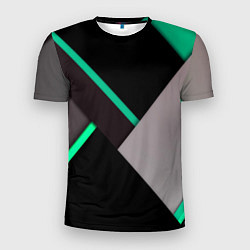 Мужская спорт-футболка Спортивная геометрия линии