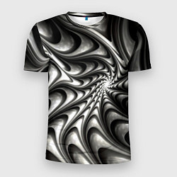 Мужская спорт-футболка Abstract fractal grey