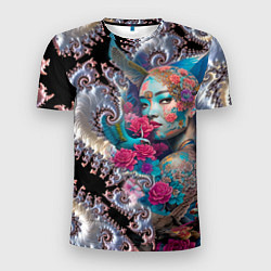 Футболка спортивная мужская Japanese beauty - irezumi, цвет: 3D-принт