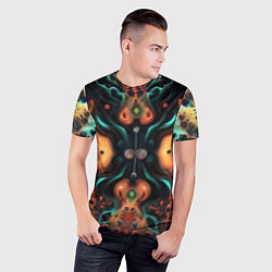 Футболка спортивная мужская Зеркальная абстракция, цвет: 3D-принт — фото 2