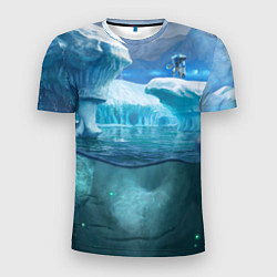 Мужская спорт-футболка Subnautica - КРАБ на леднике