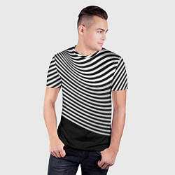 Футболка спортивная мужская Trendy raster pattern, цвет: 3D-принт — фото 2