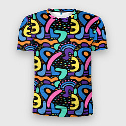 Мужская спорт-футболка Multicolored texture pattern