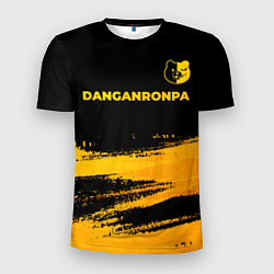 Футболка спортивная мужская Danganronpa - gold gradient: символ сверху, цвет: 3D-принт