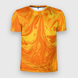 Мужская спорт-футболка Солнечный флюид арт