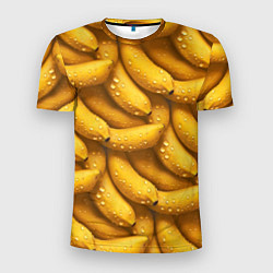 Мужская спорт-футболка Сочная текстура из бананов