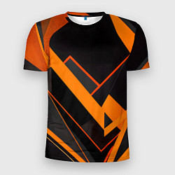 Мужская спорт-футболка Оранжевая молния: арт
