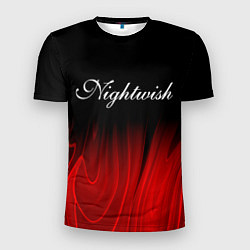 Футболка спортивная мужская Nightwish red plasma, цвет: 3D-принт