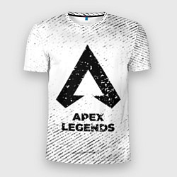Футболка спортивная мужская Apex Legends с потертостями на светлом фоне, цвет: 3D-принт