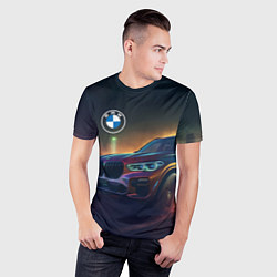 Футболка спортивная мужская BMW midjourney, цвет: 3D-принт — фото 2