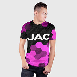 Футболка спортивная мужская JAC pro racing: символ сверху, цвет: 3D-принт — фото 2