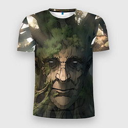 Мужская спорт-футболка Аниме Мудрое дерево