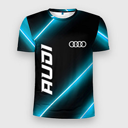 Мужская спорт-футболка Audi неоновые лампы