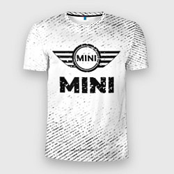 Мужская спорт-футболка Mini с потертостями на светлом фоне